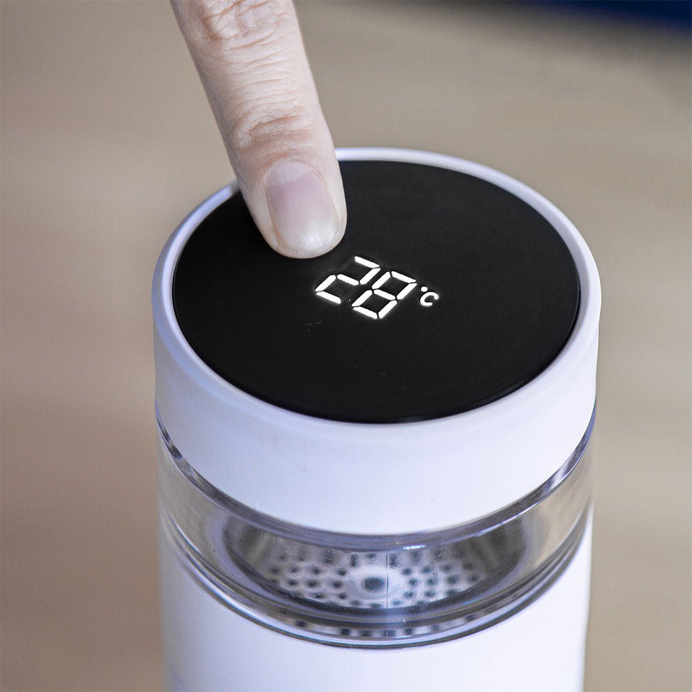 SipSense™ | Thermosfles met Theefilter en Slim Display - Lumiza