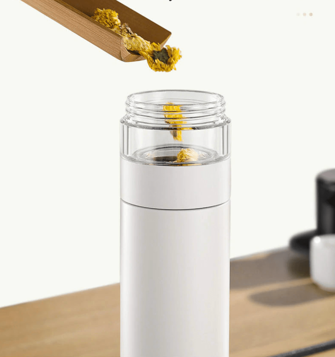 SipSense™ | Thermosfles met Theefilter en Slim Display - Lumiza