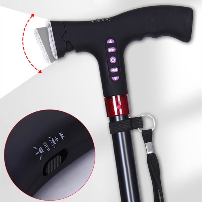 LumaStep™ | Verstelbare wandelstok met licht en alarm