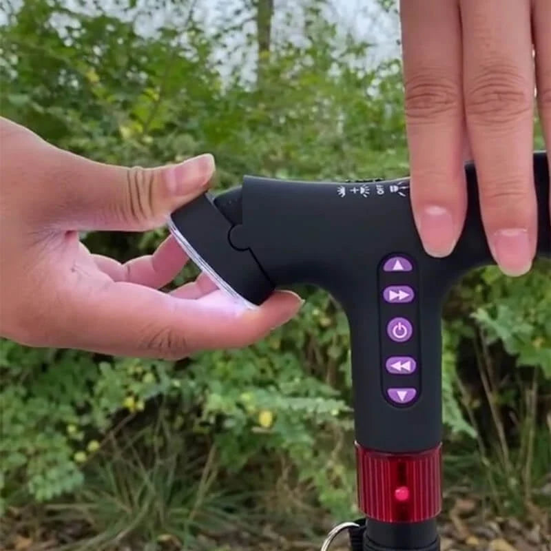 LumaStep verstelbare wandelstok met licht en alarm