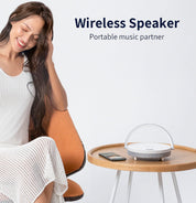 SoundGlow™ | 4 - in - 1 Luxe Nachtlamp met Speaker & Draadloos Opladen - Lumiza