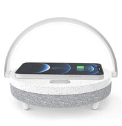 SoundGlow™ | 4 - in - 1 Luxe Nachtlamp met Speaker & Draadloos Opladen - Lumiza