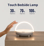 SoundGlow™ | 4 - in - 1 Luxe Nachtlamp met Speaker & Draadloos Opladen - Lumiza