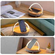 SoundGlow™ | 4 - in - 1 Luxe Nachtlamp met Speaker & Draadloos Opladen - Lumiza