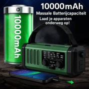 SurvivalWave™ | Duurzame Noodradio 10.000 mAh - Lumiza