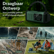 SurvivalWave™ | Duurzame Noodradio 10.000 mAh - Lumiza