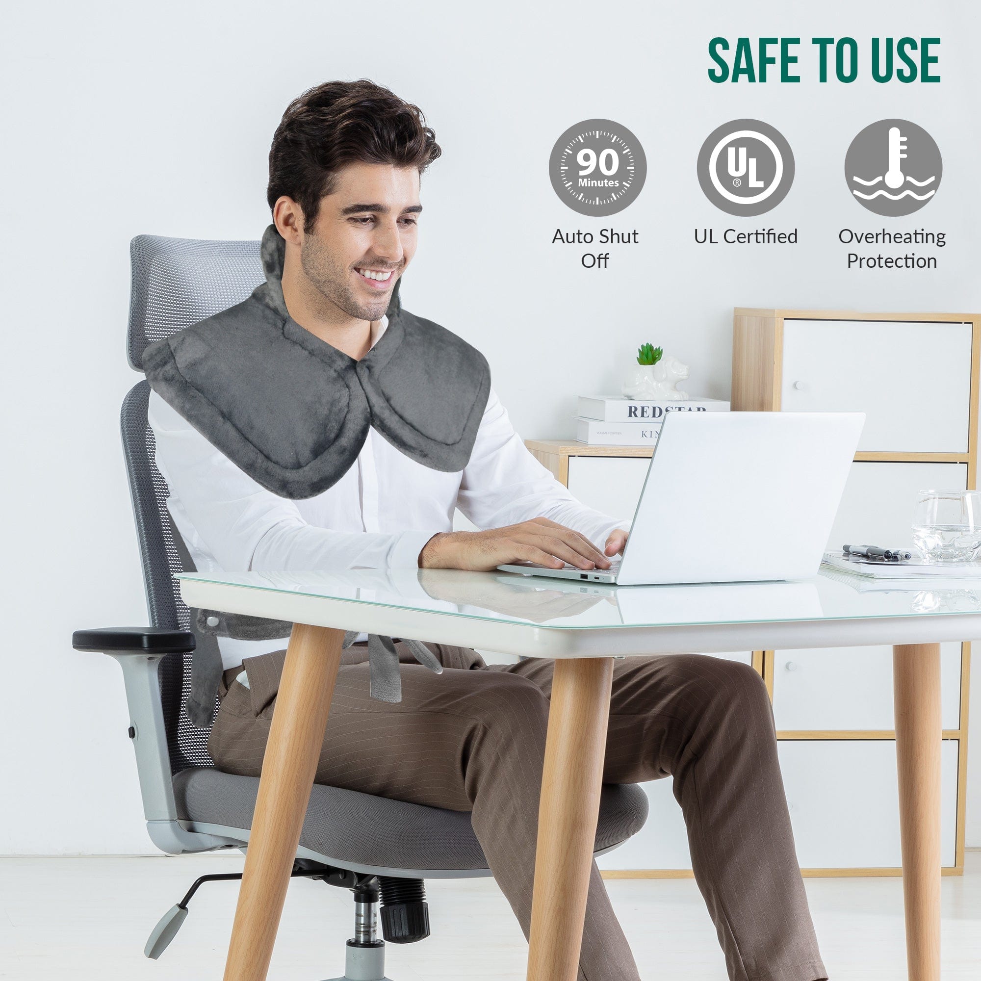 ThermoVest™ | Warmtedeken voor rug, schouders en nek - Lumiza