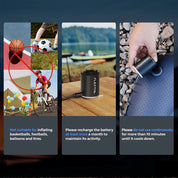 AirGo™ | Opblazen, leegzuigen en verlichten