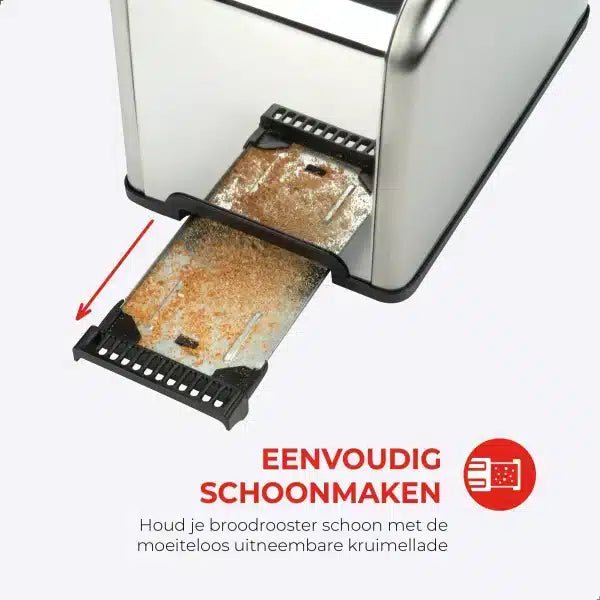 ToastTouch™ | Broodrooster met stijlvol touchscreen & perfect resultaat - Lumiza