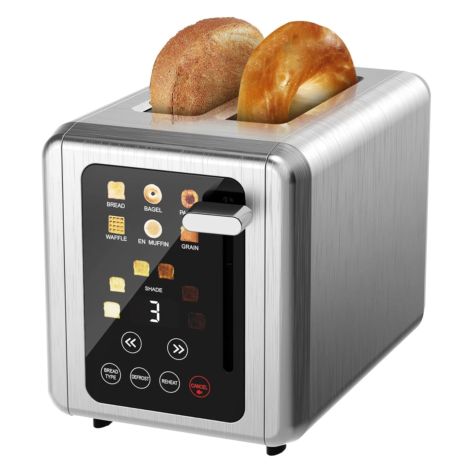 ToastTouch™ | Broodrooster met stijlvol touchscreen & perfect resultaat - Lumiza
