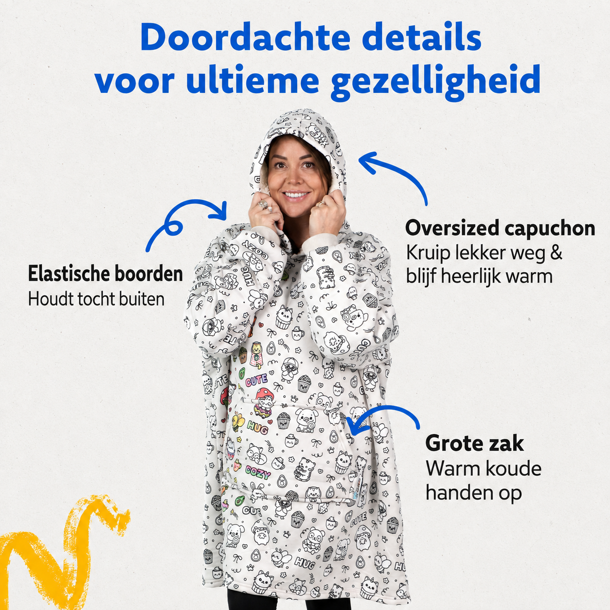CuddleHoodie™ | Kleur je eigen warme draagdeken