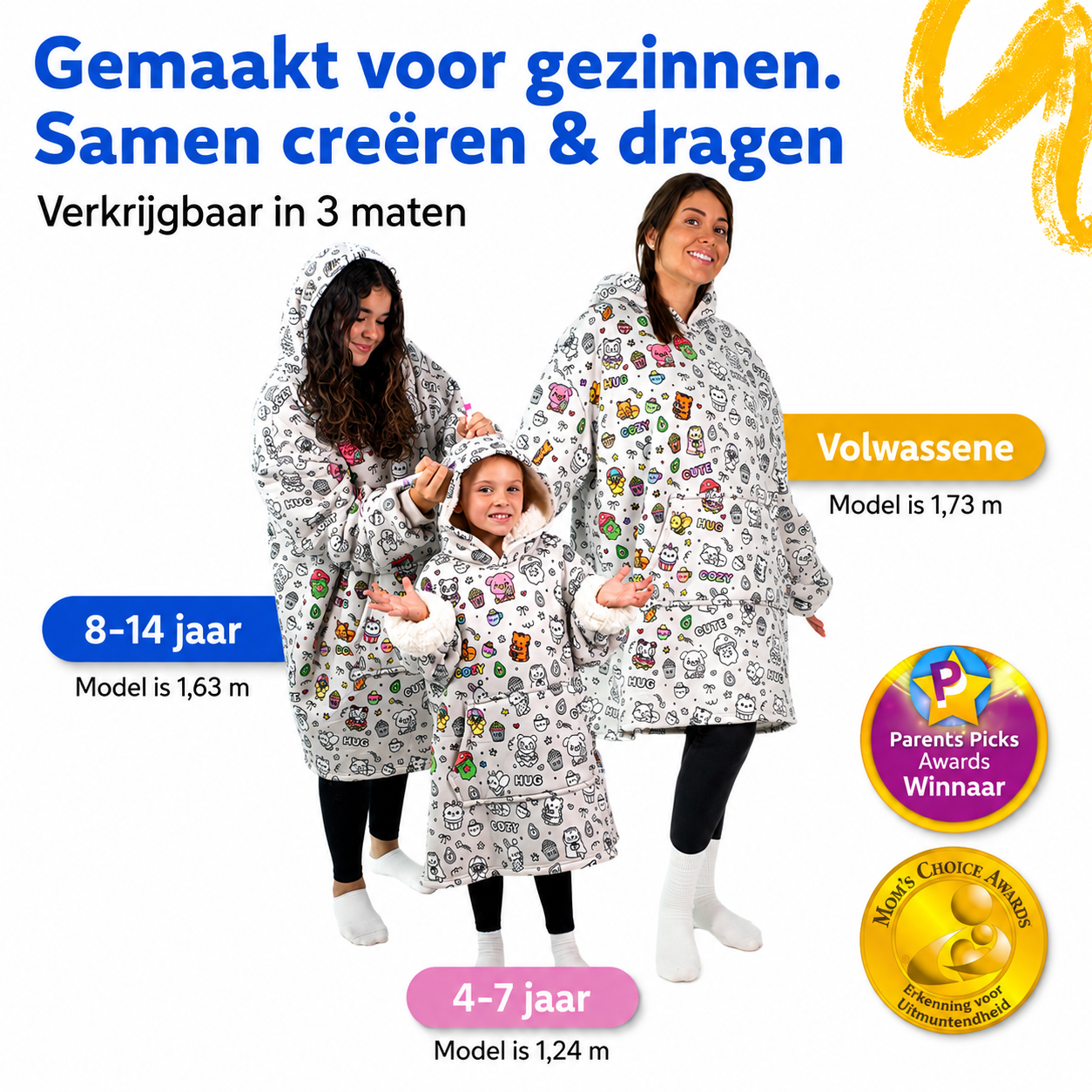 CuddleHoodie™ | Kleur je eigen warme draagdeken