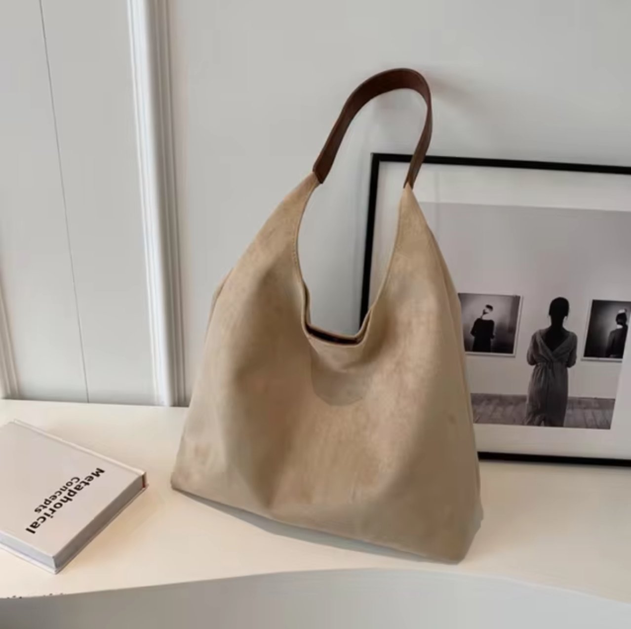 VelvetAura™ | Stijlvolle Retro Suède Schoudertas - Lumiza