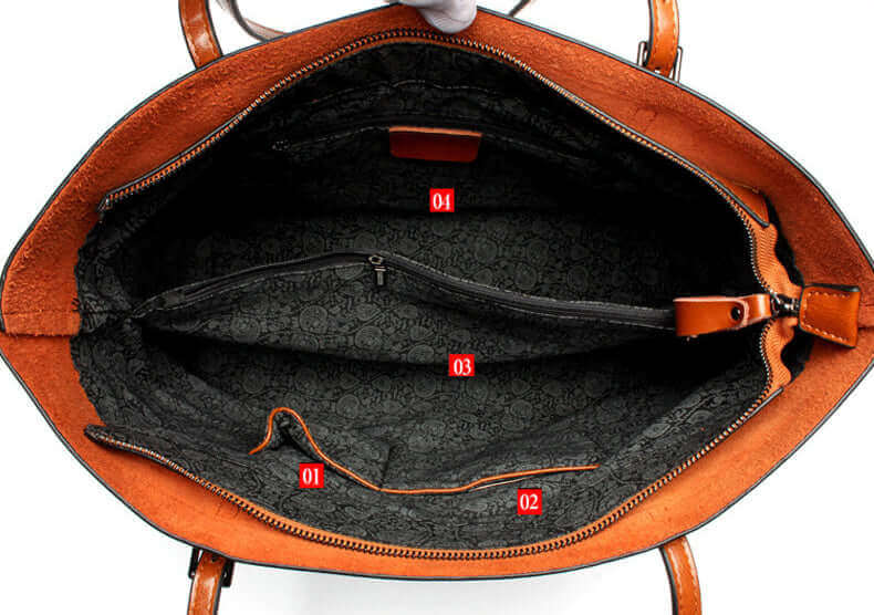 VeronaTote™ | Tijdloze Leren Schoudertas voor Dames - Lumiza