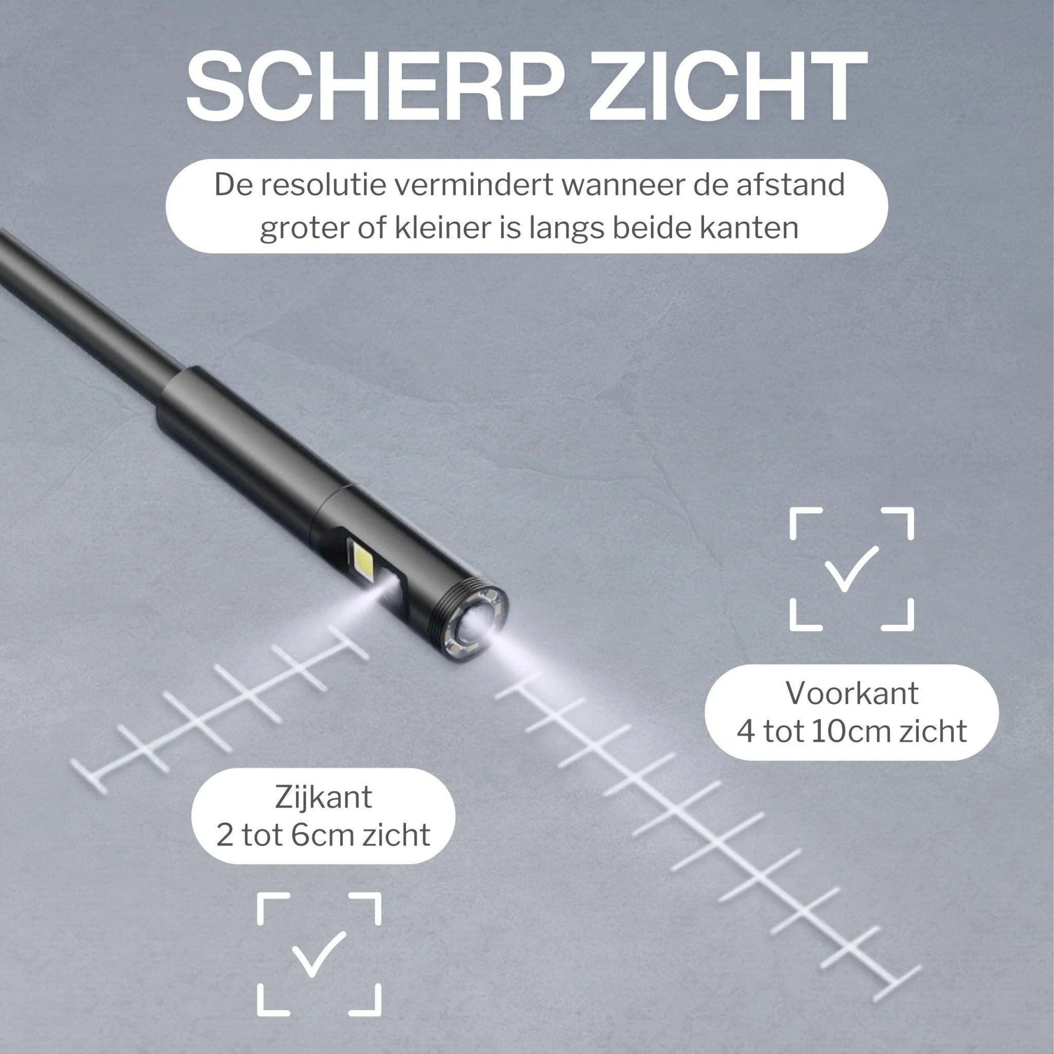 VisioCore™ | Professionele HD - inspectiecamera met 5m precisiekabel - Lumiza