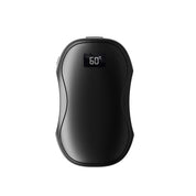 Zwarte N26 magnetisch deelbare handwarmer met digitaal scherm